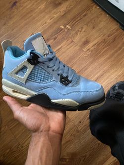 University blue Jordan’s 4s