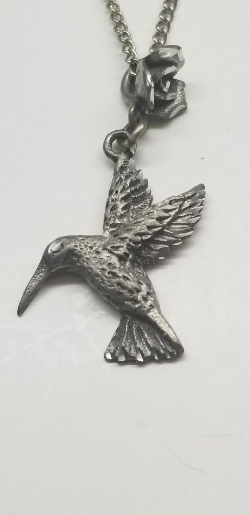 Exotic Pewter Hummingbird