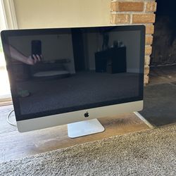 Apple Mac Desktop Computer Monitor 27” W/ Power Chord NO HARDDRIVE