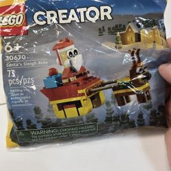 Lego 30670 Santa's Sleigh Ride Creator  Polybag Building Blocks Kids Toy Man Cave Bricks Christmas Xmas 