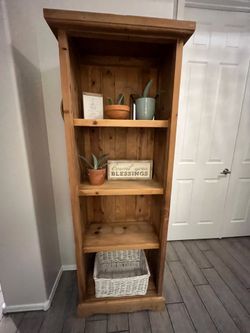 Solid Wood Four Shelf Bookcase