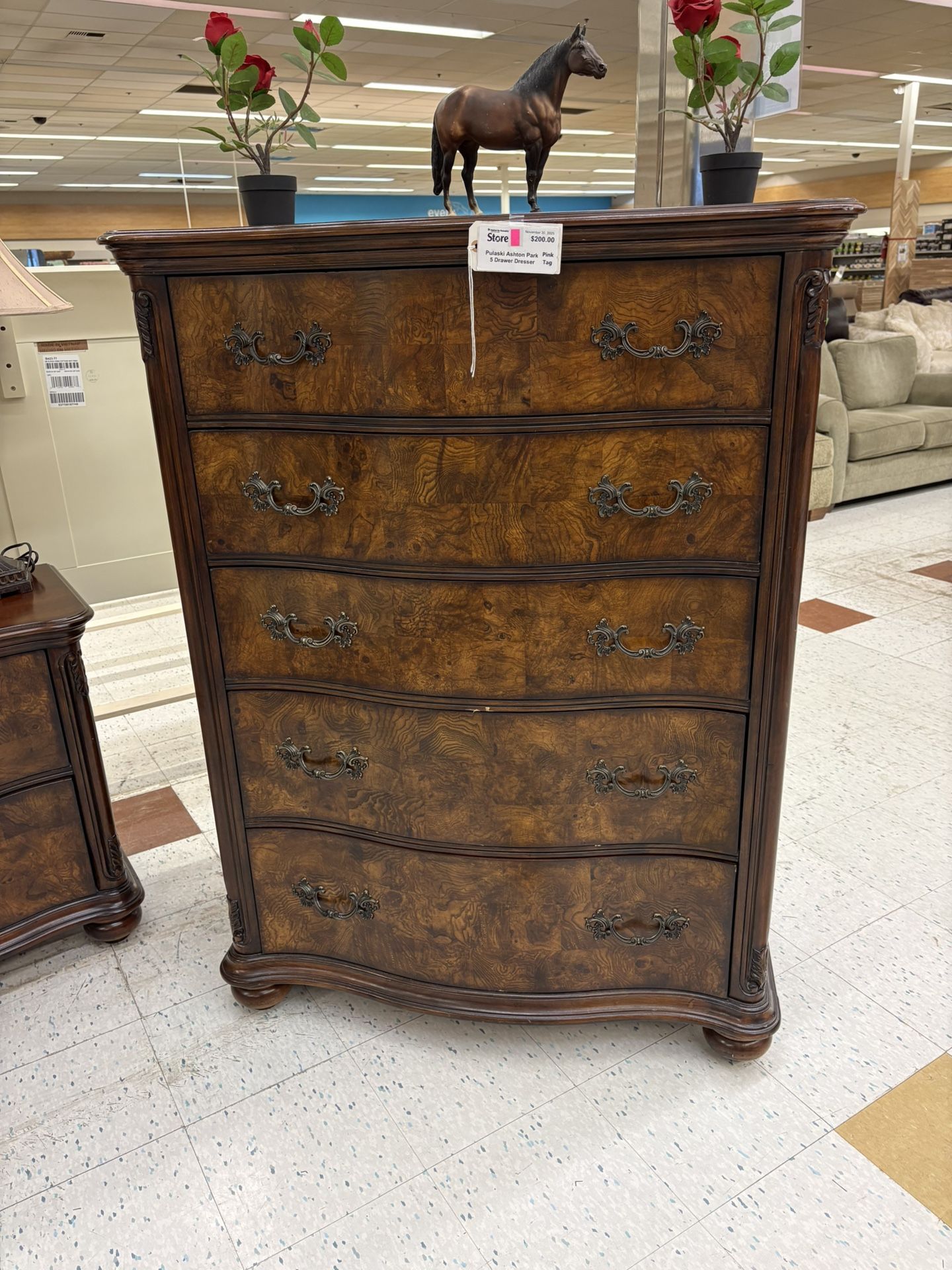 Pulaski Ashton 5 Drawer Tall Boy Dresser