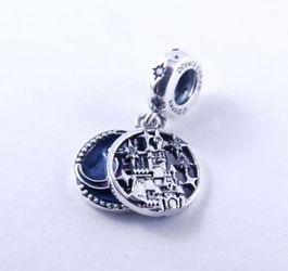 Genuine PANDORA Disney 30th Anniversary Castle Charm W/Pouch