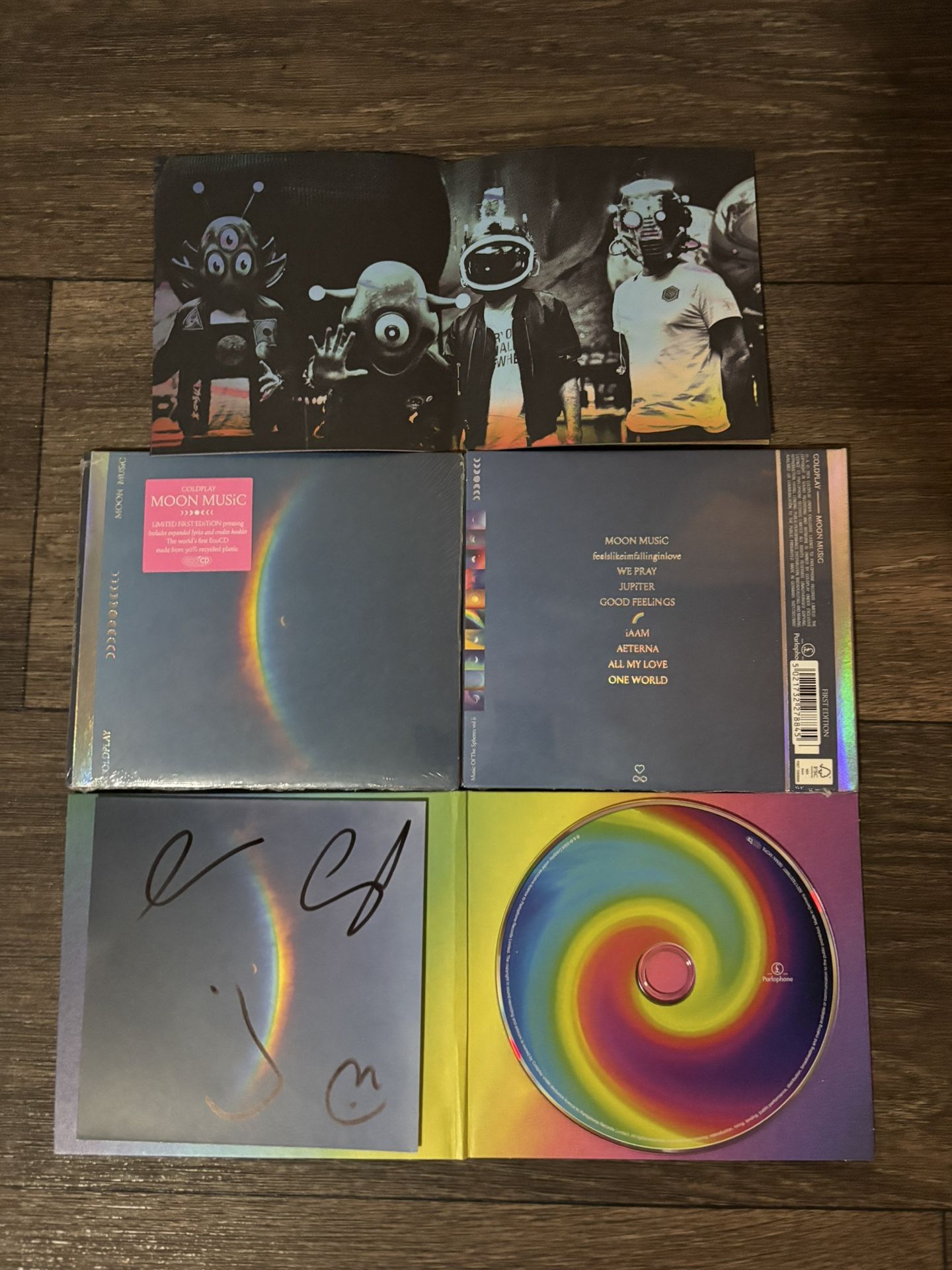 Coldplay Moon Music Signed CD