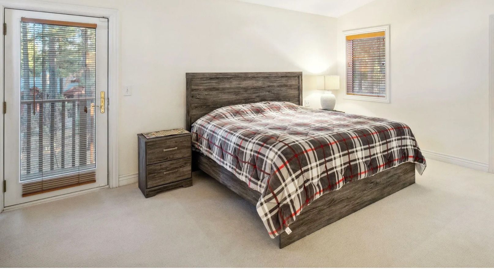 King Bed frame, Mattress, Box Spring, Nightstand (Perfect Condition!)
