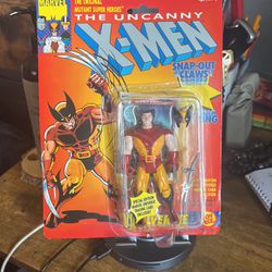 X-men Toy Biz Wolverine Brown Suit Action Figure W Trading Card