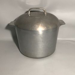 Vintage Wagner Ware Sidney O Magnalite 4738-P Deep Stock Pot Kettle with Lid
