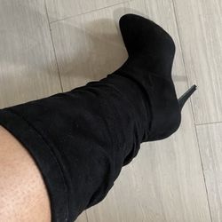Black Women Boots Size 10