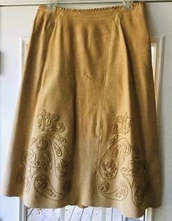 Suede Skirt, size 12, by Peck & Peck