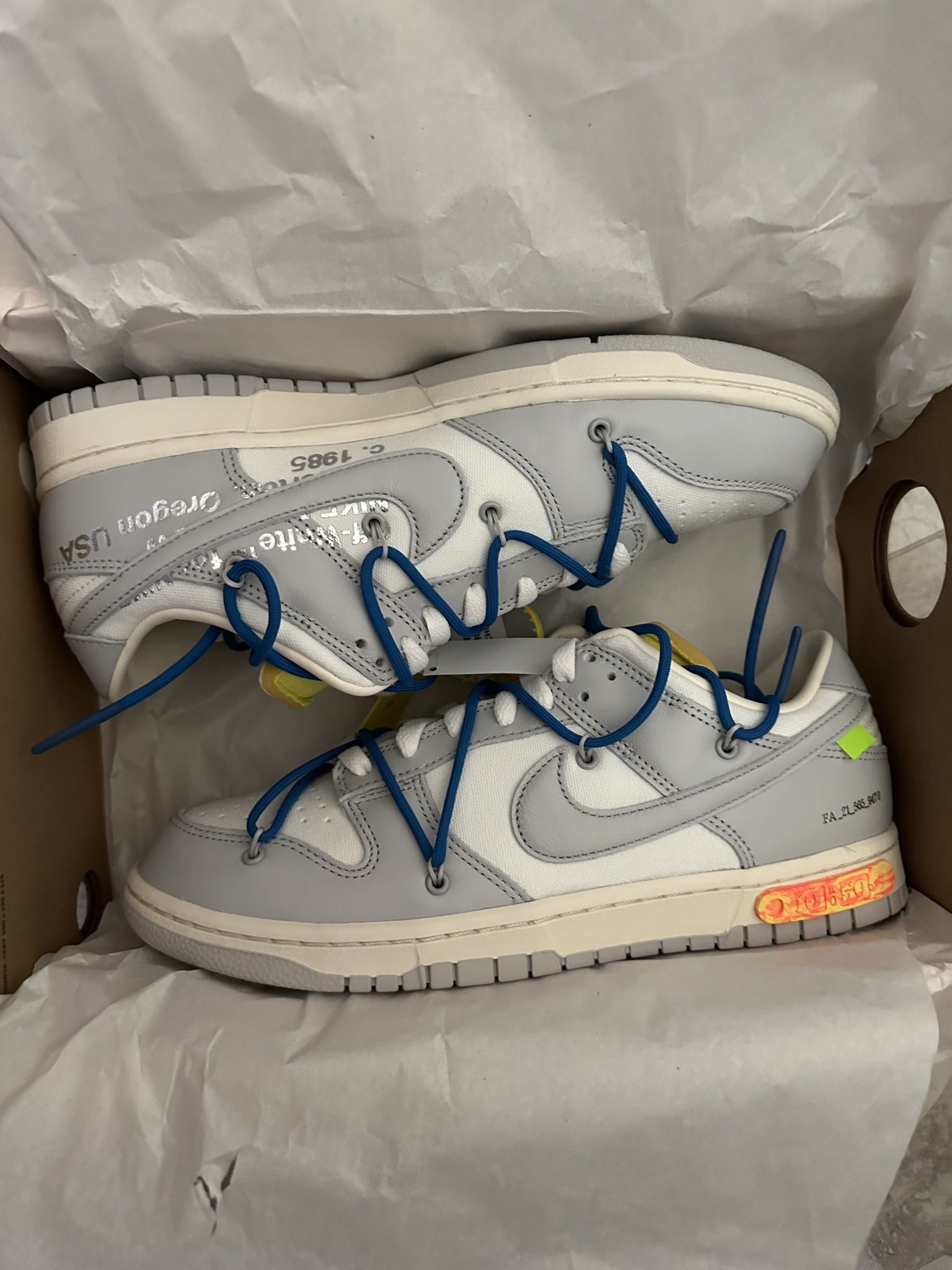 Nike Offwhite X Dunk Low Lot 10 Of 50