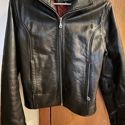 Black Leather Jacket | Size Small