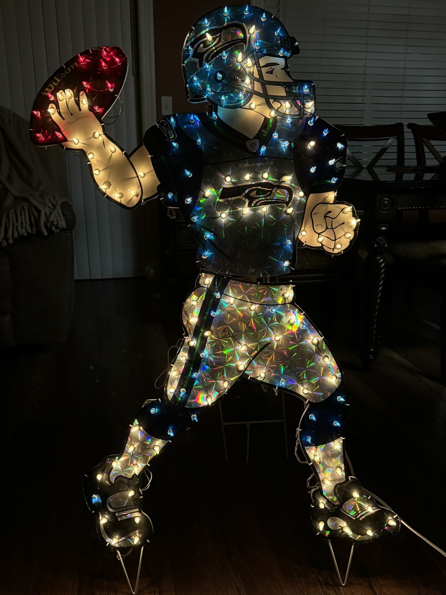 Seattle Seahawks Animated Lawn Figure.