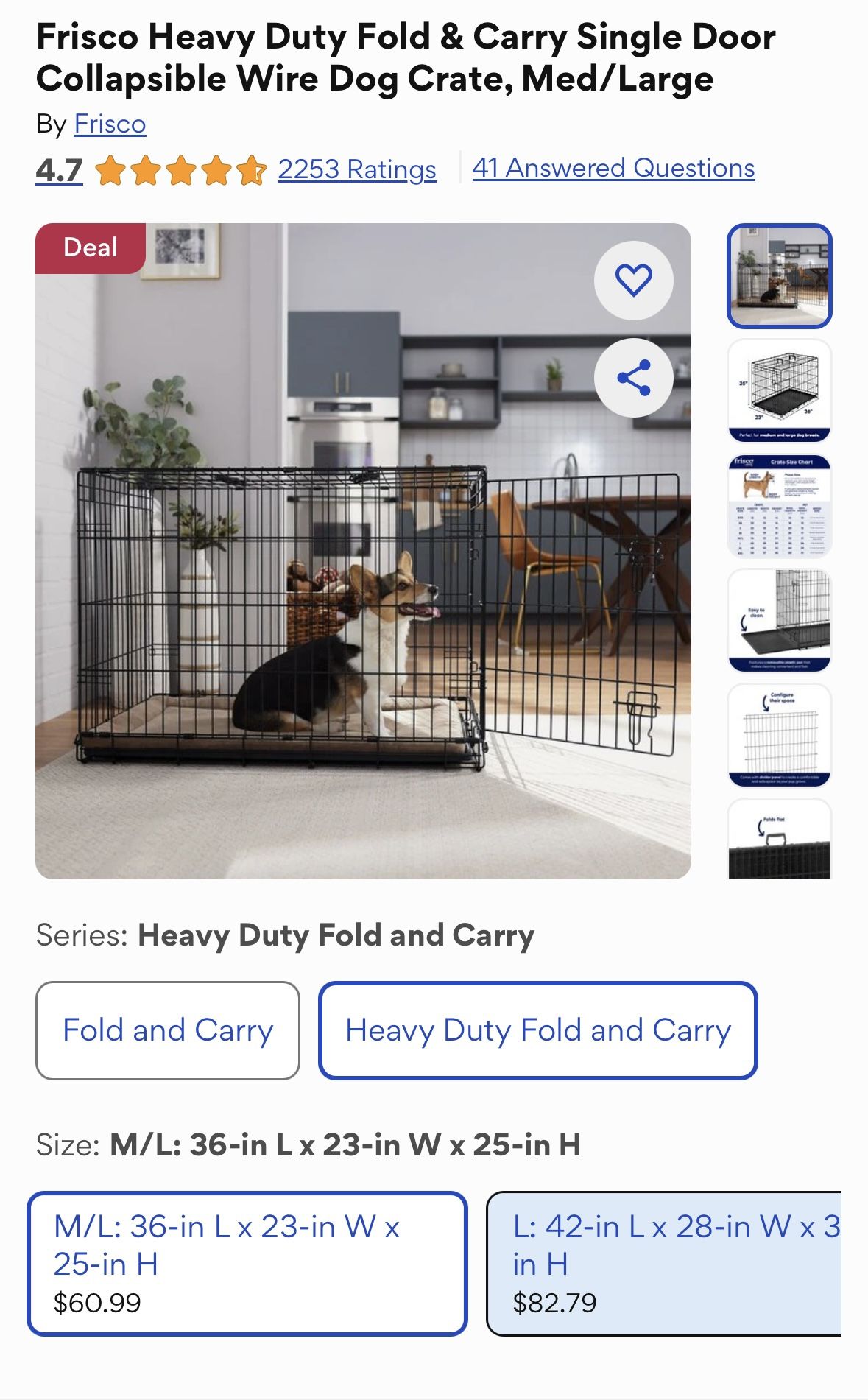 Dog Crate (Medium/Large)