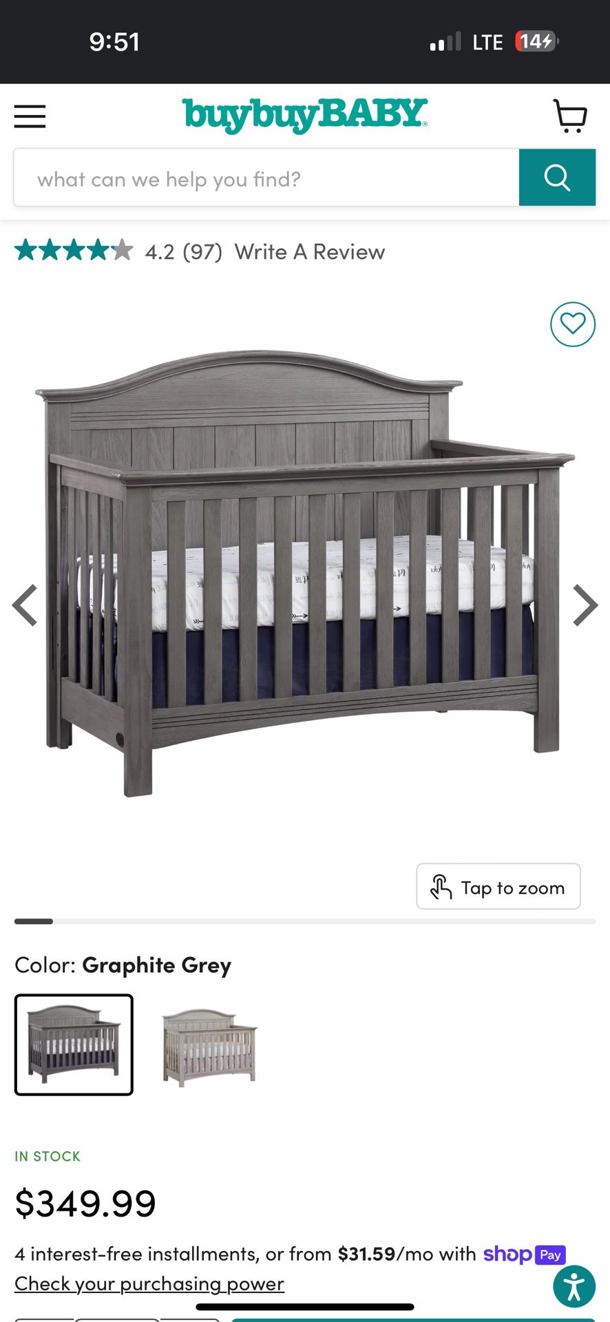 Soho Baby Chandler 4-n-1 Crib 