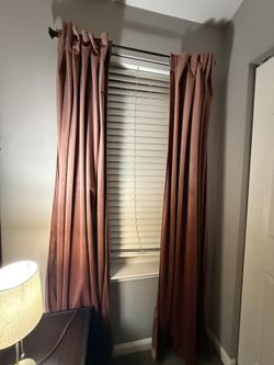 Velvet Pink Curtains - 4 panels (84 inch length)