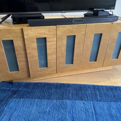 Tv/Av Cabinet. 60.5” Wide. High Quality. Sturdy. Lots Of Storage. 