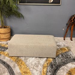 Nice Rectangular Steelcase Ottoman 