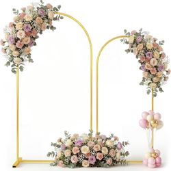 Metal Arch Backdrop Stand Set of 2, 7.2FT+ 6FT X(453)