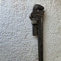 Vintage 18" Pipe Wrench For $15