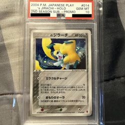 Pokemon PSA 10 ___'s Jirachi 014/PLAY 2nd season Japanese promo card