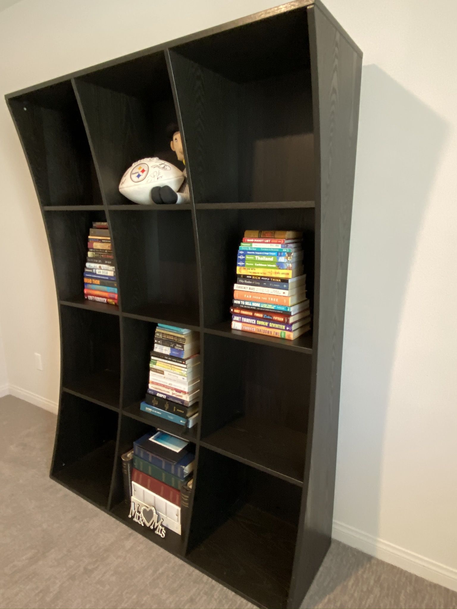Beautiful Black Modern Bookcase 