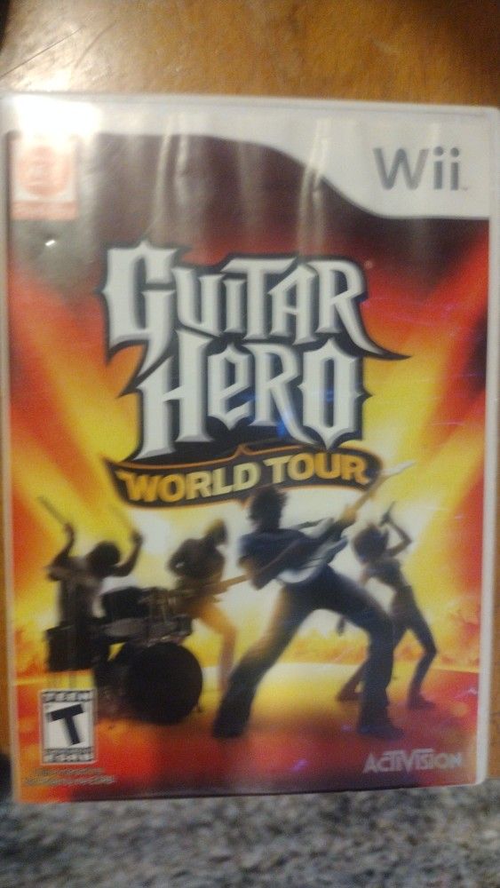 Nintendo WII Console & Guitar Hero Bundle