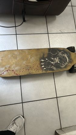 Cool &fun complete longboard skateboard black/ tan deck with panther graphic.