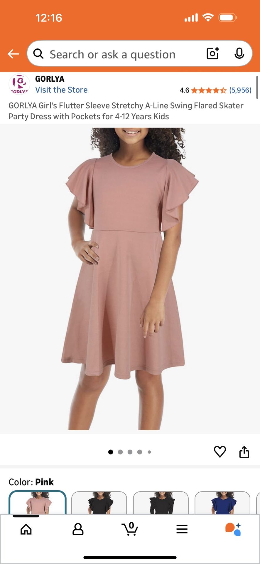 Gorlya Girls Dress - Size : 6-7yrs Old