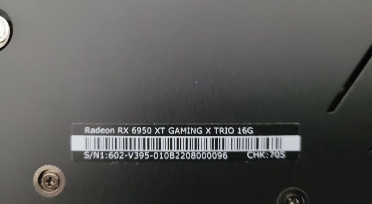 AMD Radeon 6950xt MSI Gaming X Trio