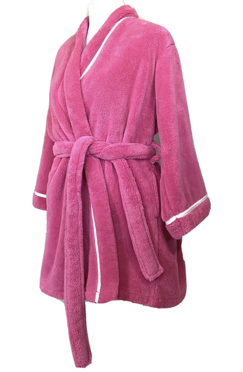 Brand New-Kate Spade Plush Super Soft Fleece Luxurious Pink Dream Little Dream Robe (XS/S)