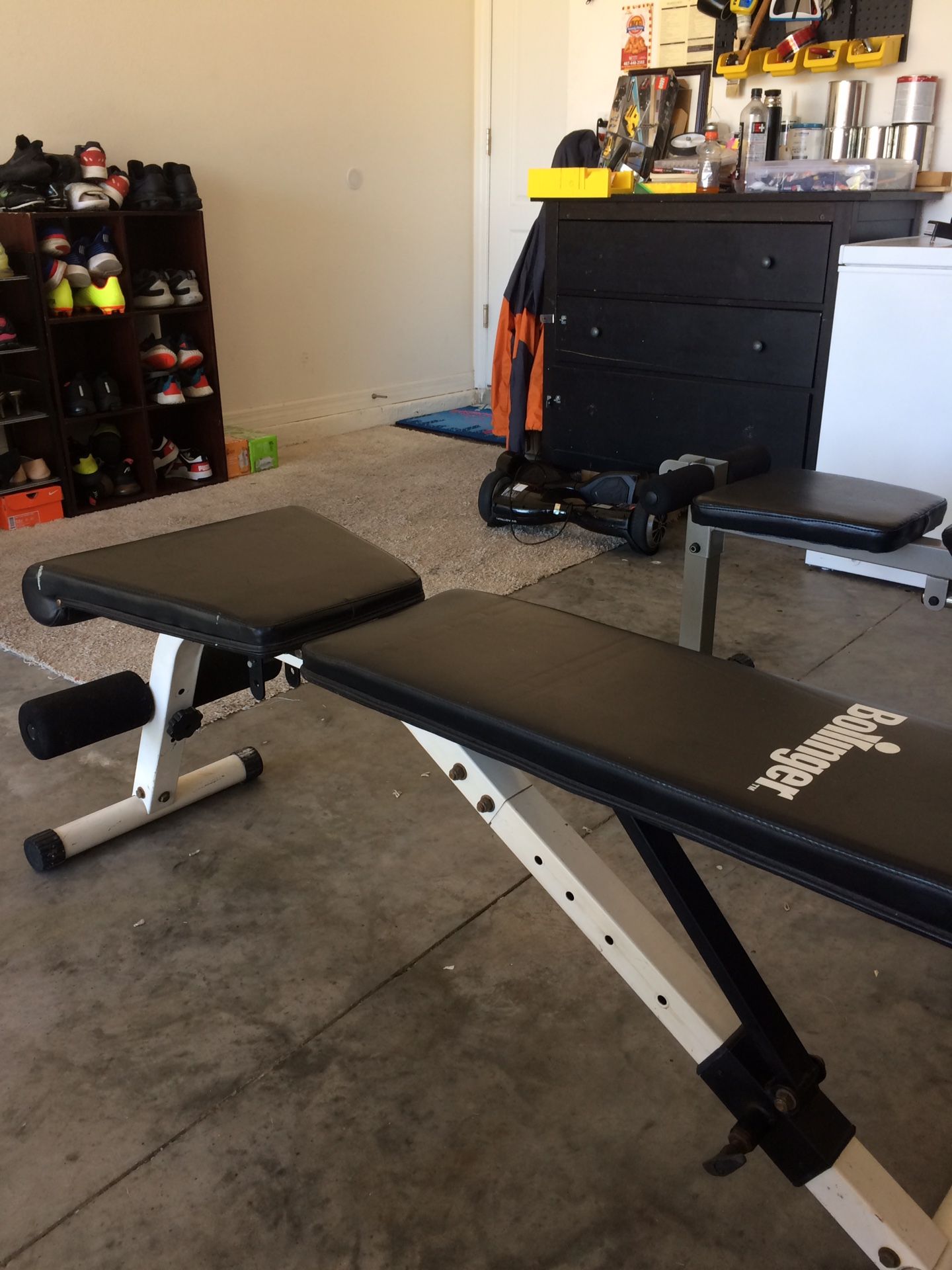 Adjustable weight bench. Solid!
