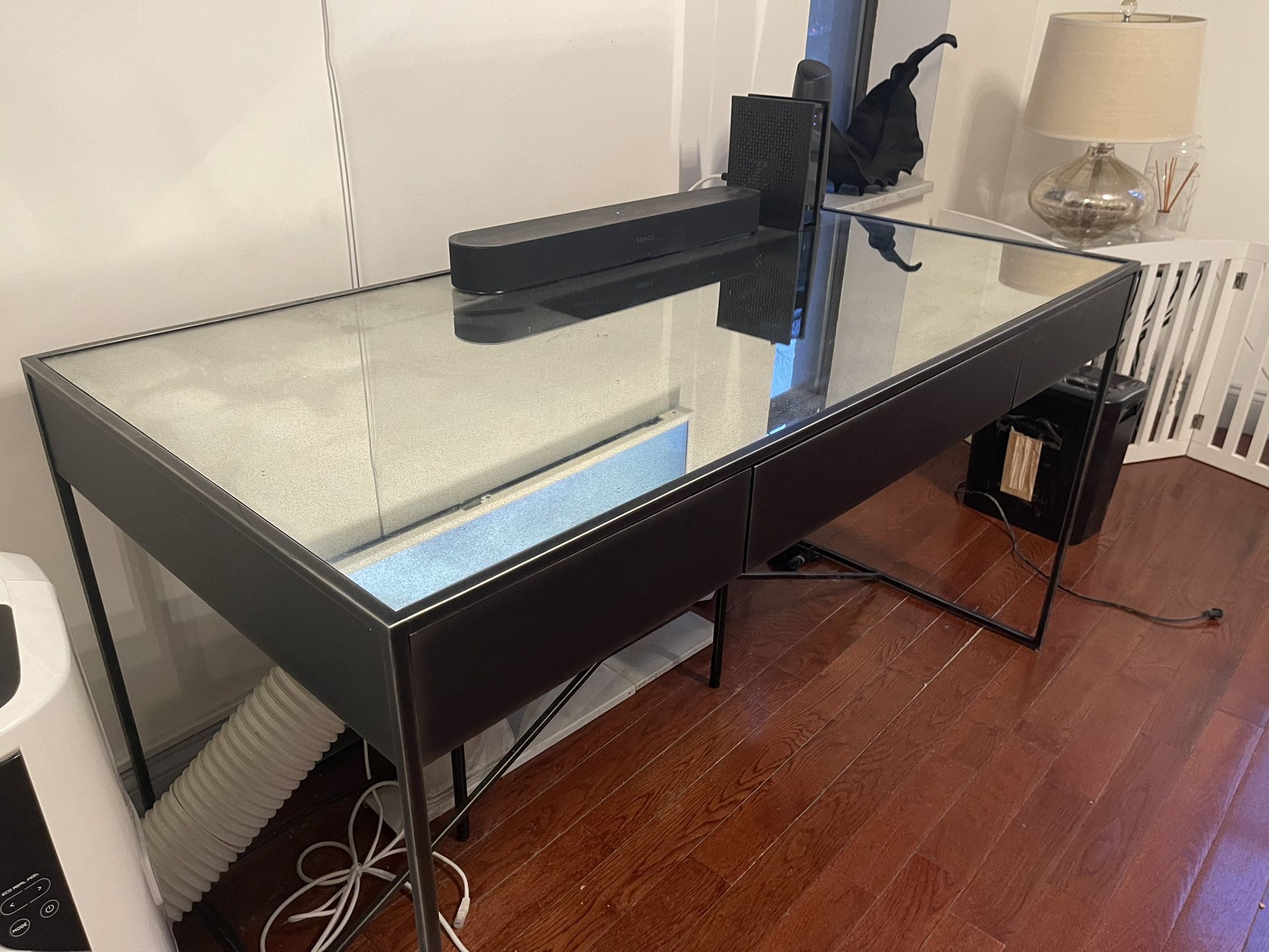 Restoration Hardware Mirrored Desk
