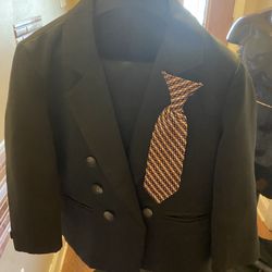Dark Grey Double Breast Suit 