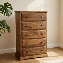 COMODA MADERA SOLIDA DE 5 CAJONES⚜️