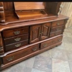 Amazing solid  wood  Webb dresser with mirror. 