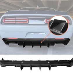 2015-2023 Dodge Challenger Rear Bumper Diffuser Matte Black