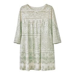 Free People Sunny Daze Midi Dress – Ivory & Sage Green size XL
