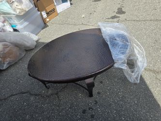 Brown living room table