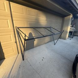 Iron Spear Window Awning over 7 feet length (Needs new covering)