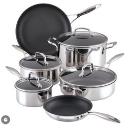 New Circulon Stainless Steel 10pc Set