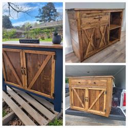 Rustic Barndoor Cabinet