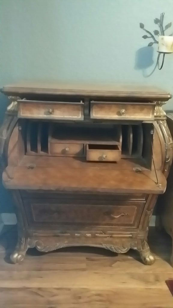 Antique Bombay Secretary desk/chest