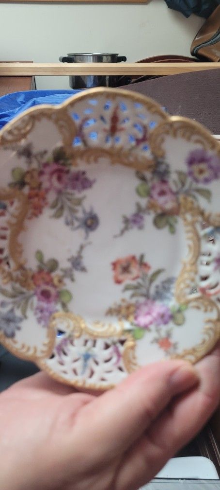 Small Antique China Plate