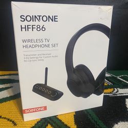 Sointone HFF86 Wireless TV Headphone Set. 
