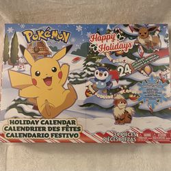 2022 Pokemon Nintendo Jazwares Holiday Advent Calendar 16 Pcs 2” Scale Figures