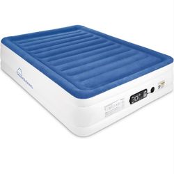 KING SIZE SoundAsleep Dream Series Luxury Air Mattress with ComfortCoil Technology & Built-in High Capacity Pump for Home & Camping