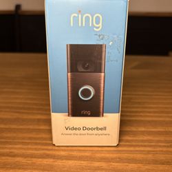 Ring Video Doorbell 2nd Gen 1080p HD WiFi Motion Alert Venetian Bronze NEW