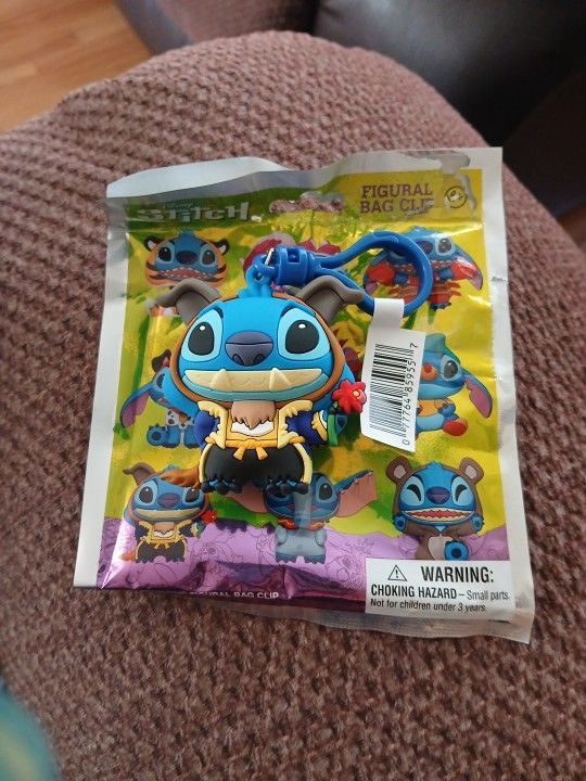 Disney Stitch As Beast Collectable New Keyring