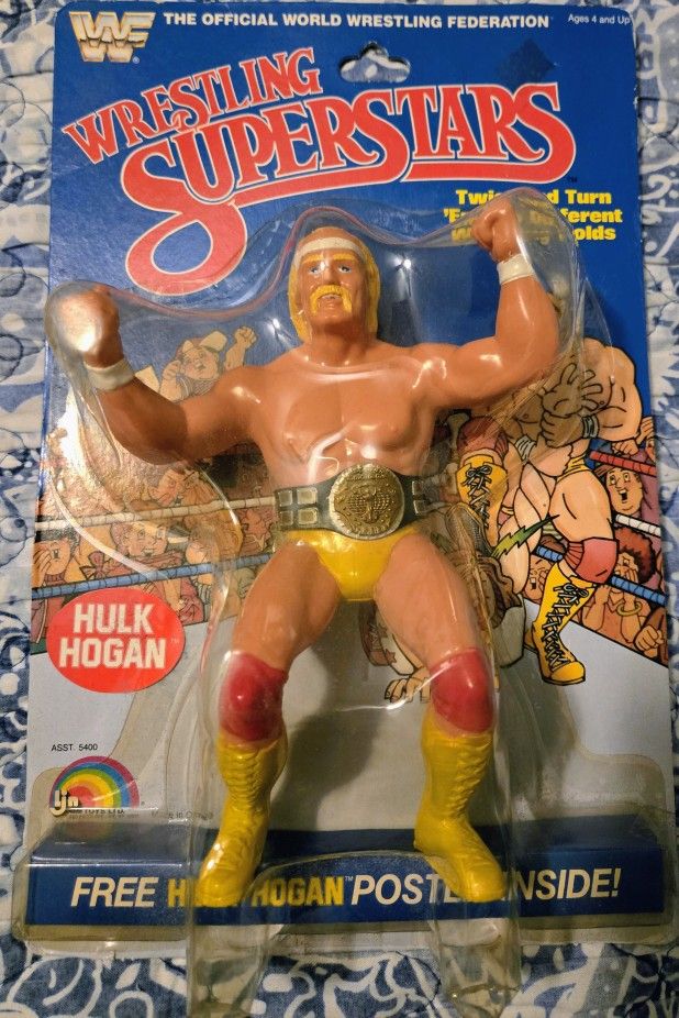 WWE Original WWF Wrestling Superstars LJN Hulk Hogan Figure