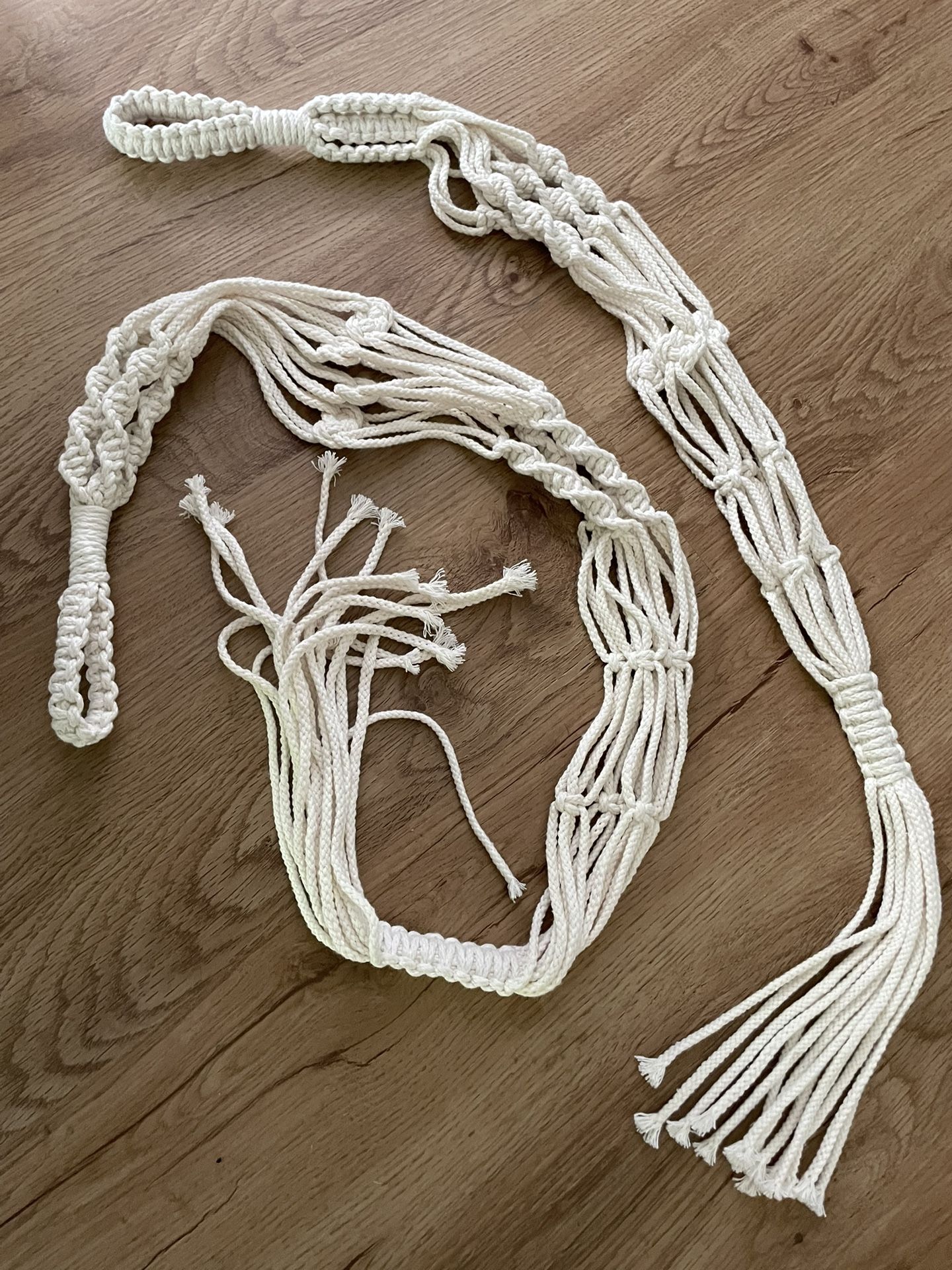 2 Macrame Plant Hangers - new